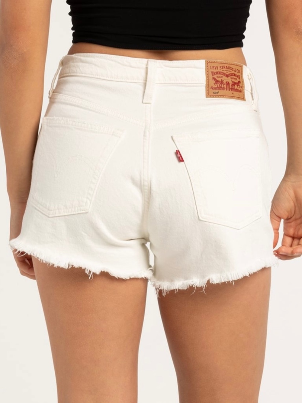 501 High Rise Denim Shorts | Levi's - Picture 1 of 3